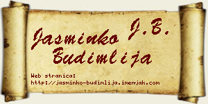 Jasminko Budimlija vizit kartica
